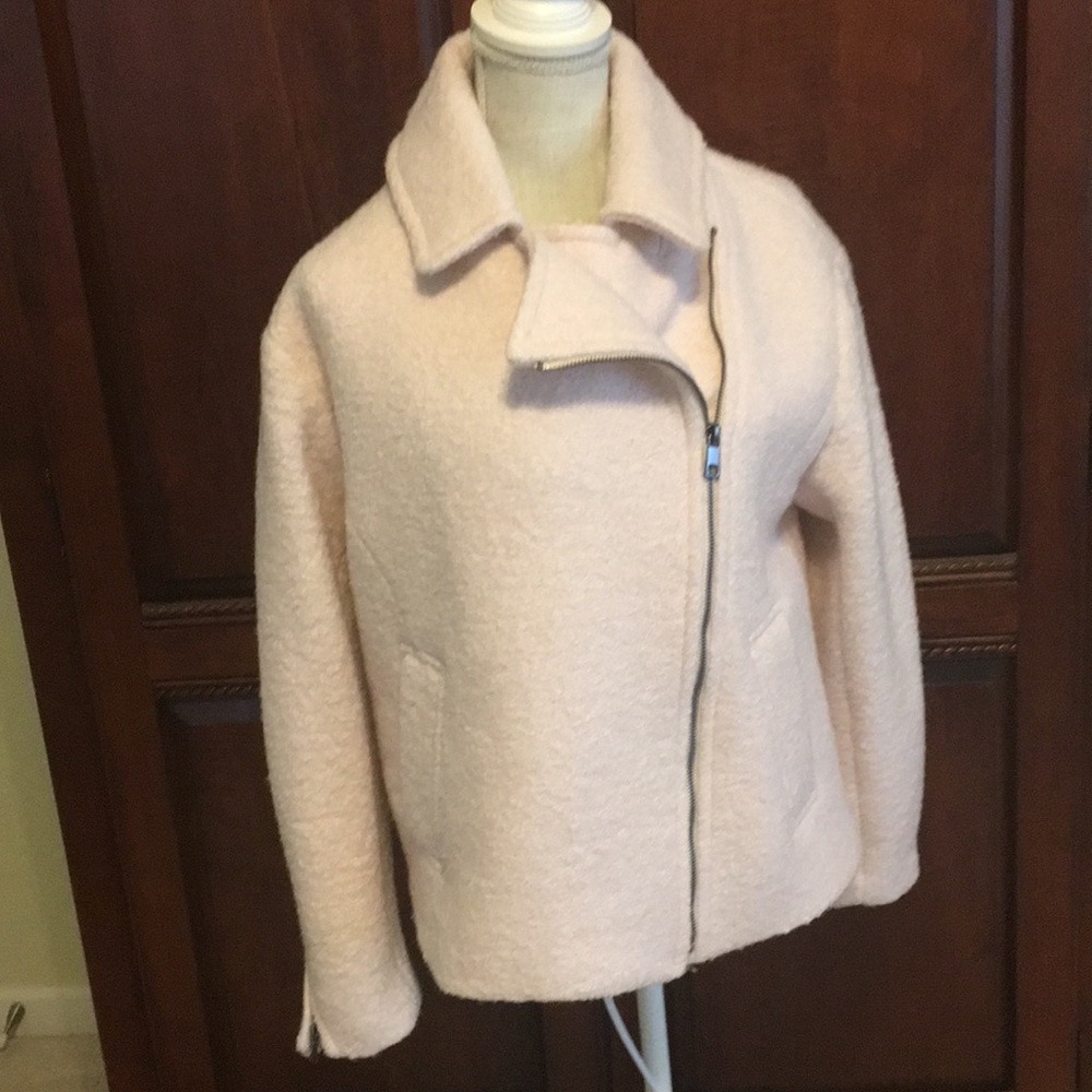 NWT Banana Republic Soft Pink Moto Jacket SP